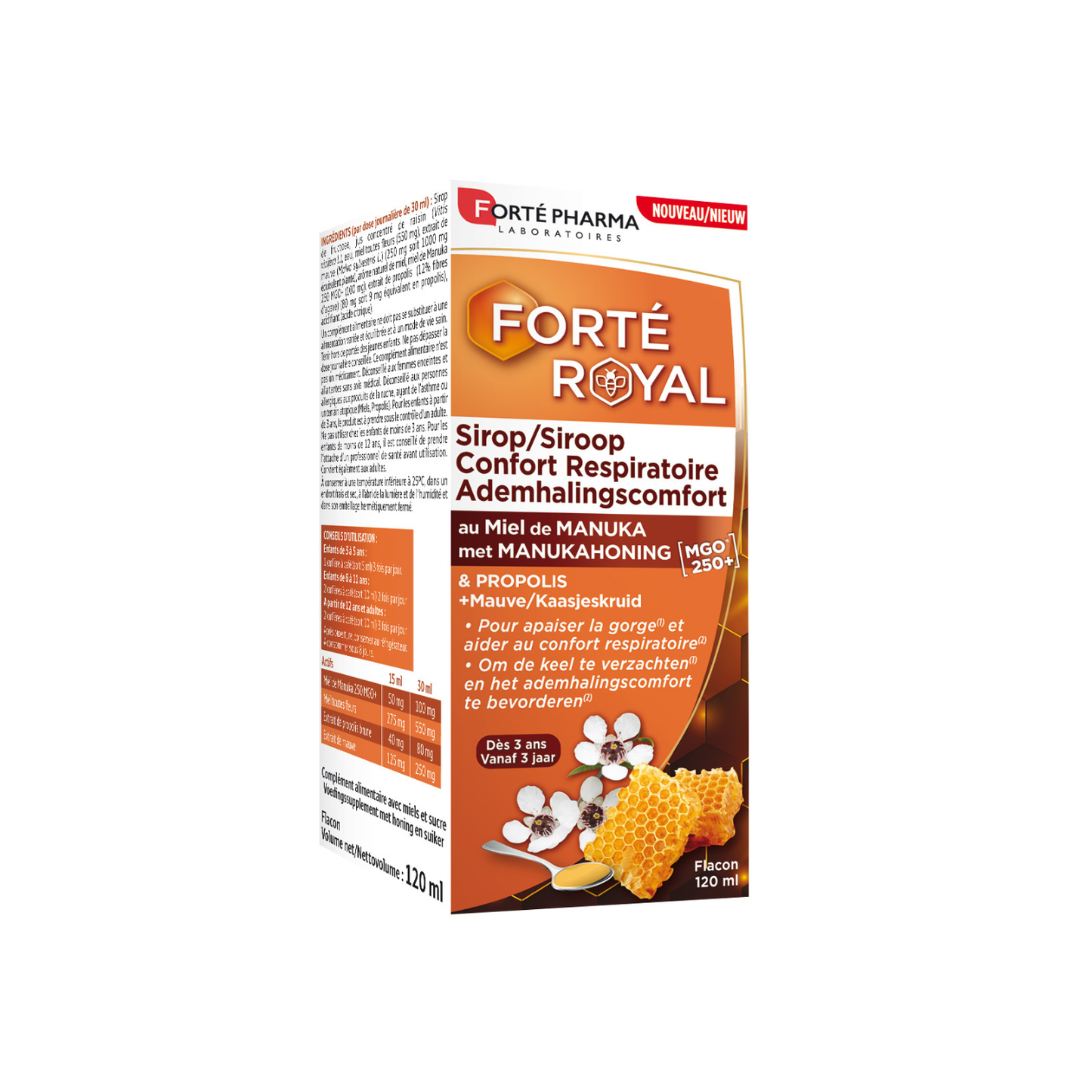 Forté Royal Sirop Confort Respiratoire Miel de Manuka & Propolis